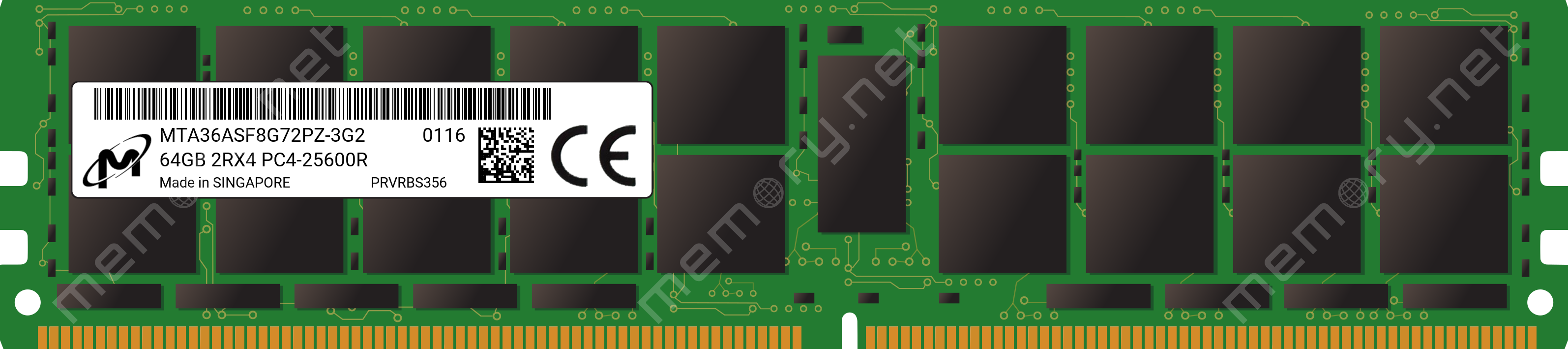 MTA36ASF8G72PZ-3G2 64GB DDR4-3200 RDIMM镁光内存条评测缩略图